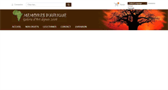 Desktop Screenshot of memoires-afrique.com